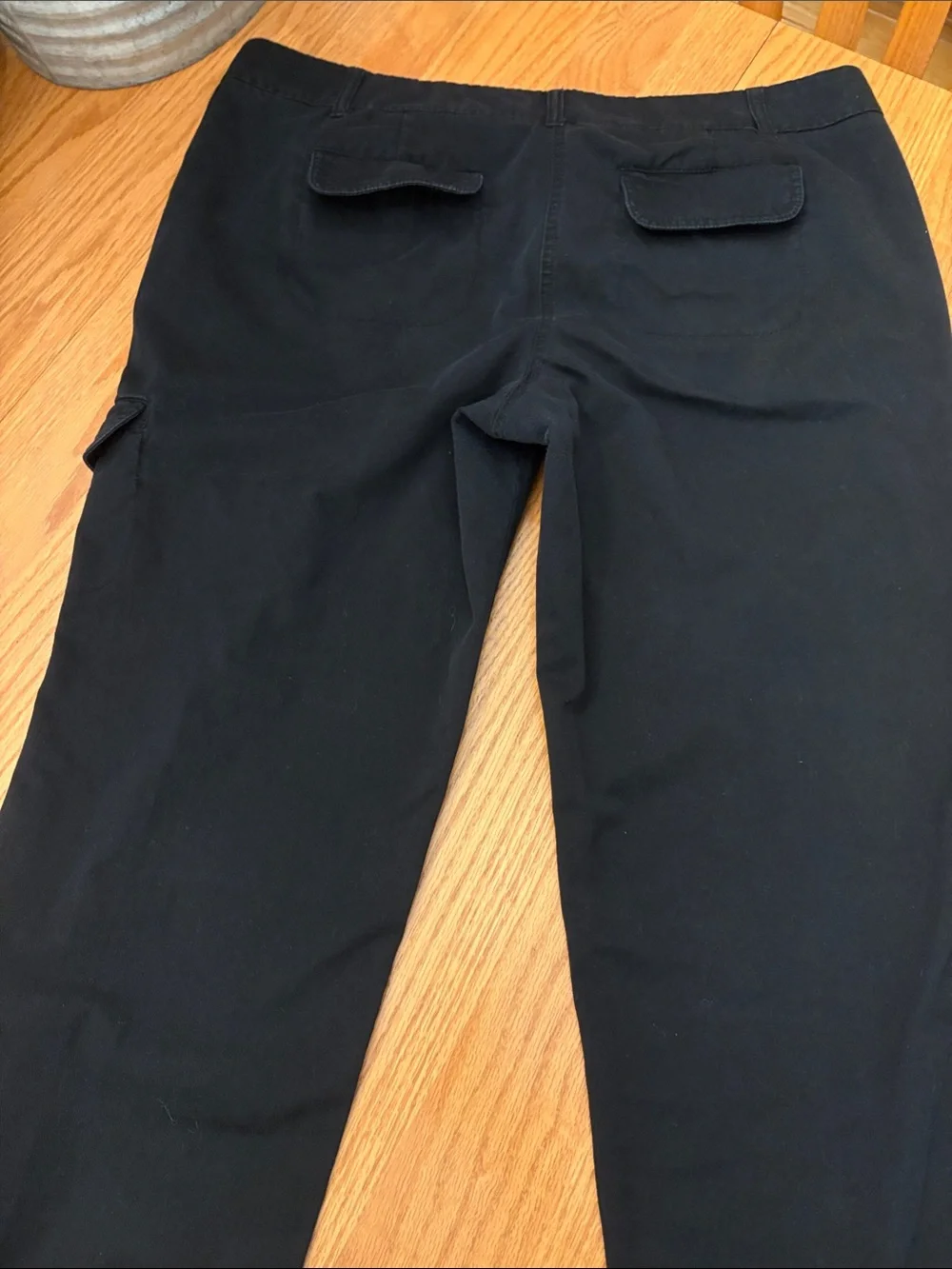 New York & Company Black Drawstring Hem Joggers